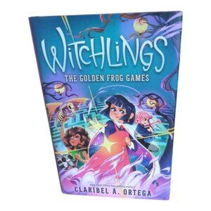 *4/$20* Claribel A. Ortega- The Golden Frog Games (Witchlings 2) Hardcover NWOT‎
